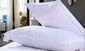 washed white duck goose down feather inner cushion pillow 2