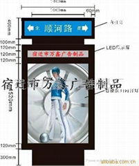 滾動廣告路名牌燈箱