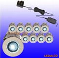 10pcs 12V LED Deck Lights Kits--(White, 15mm Dia.) 1