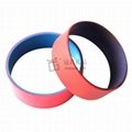 2012 Lovely Powerful Silicone Bracelet /The concave word silicone wristbands 3