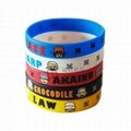 2012 hot sale personalized printed silicone bracelet for promotional gift  1