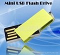 USB2.0 Promotional Mini Aluminum Twister USB Flash Drive 2GB 4GB  8GB 16GB