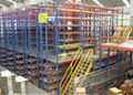 Mezzanine shelving