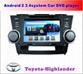 Toyota Highlander Android Special Car DVD player