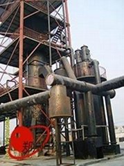 Two-section coal gasifier