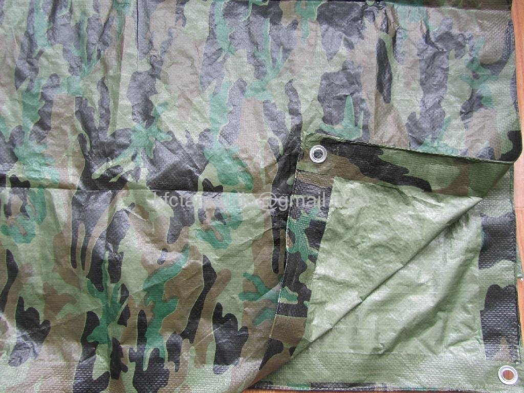 Camping Camouflage PE Tarpaulin 80gsm 2