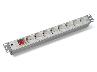 PDU with red lighted switch