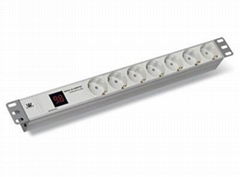 Power strip with digital ammeter