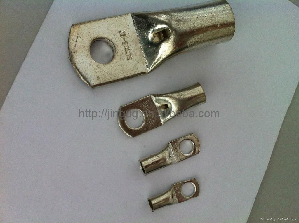 JINGU tinned copper cable wire terminal spy hole JGY type customized  lugs 