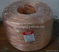 JINGU bare copper braided earthing wire bonding leads grounding china