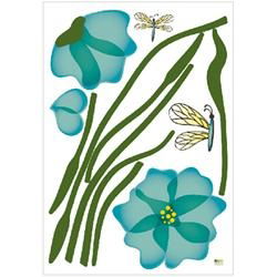 Flower & Dragonfly(Blue) 2