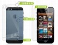 Low price crystal clear For iP 5 screen protector front back