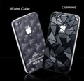 2012 New 3D Diamond and water cube design Front Back Screen protector guard film