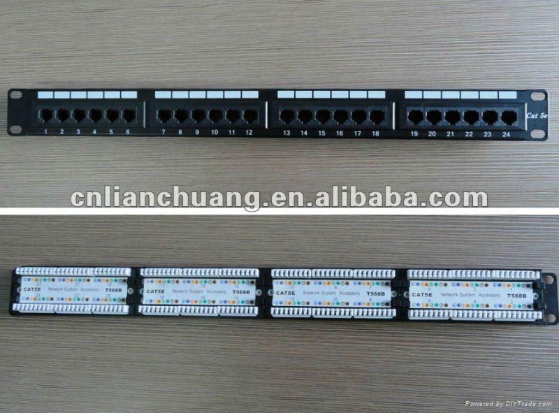 utp cat5e 24 port krone patch panel