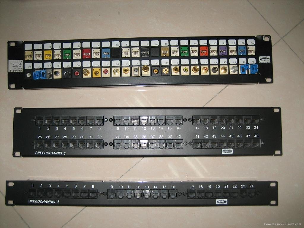 48 port krone patch panel for cat5e/6 types