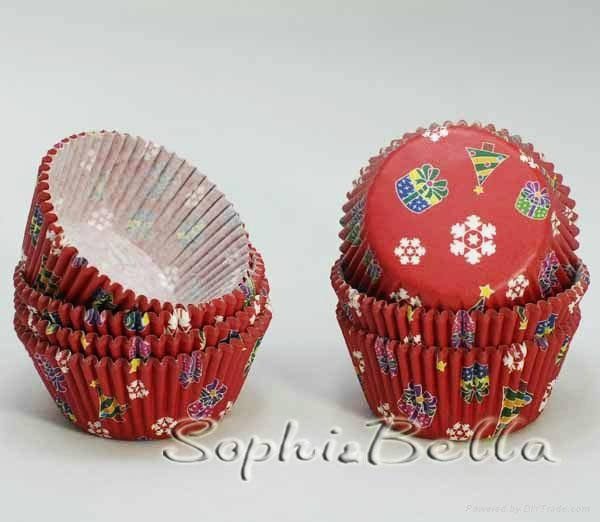FDA APPROVED Wholesale HOT Christmas Cupcake Cases Baking Cups 5