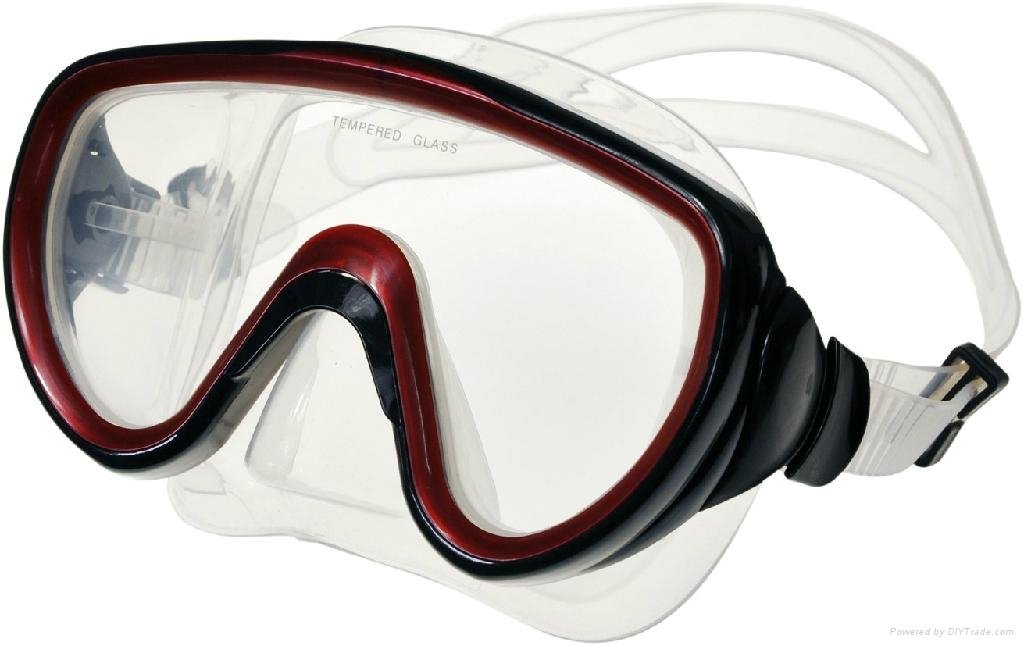 Adult Fashion tempered glass diving mask 