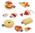 Food Shape PVC USB Drive    