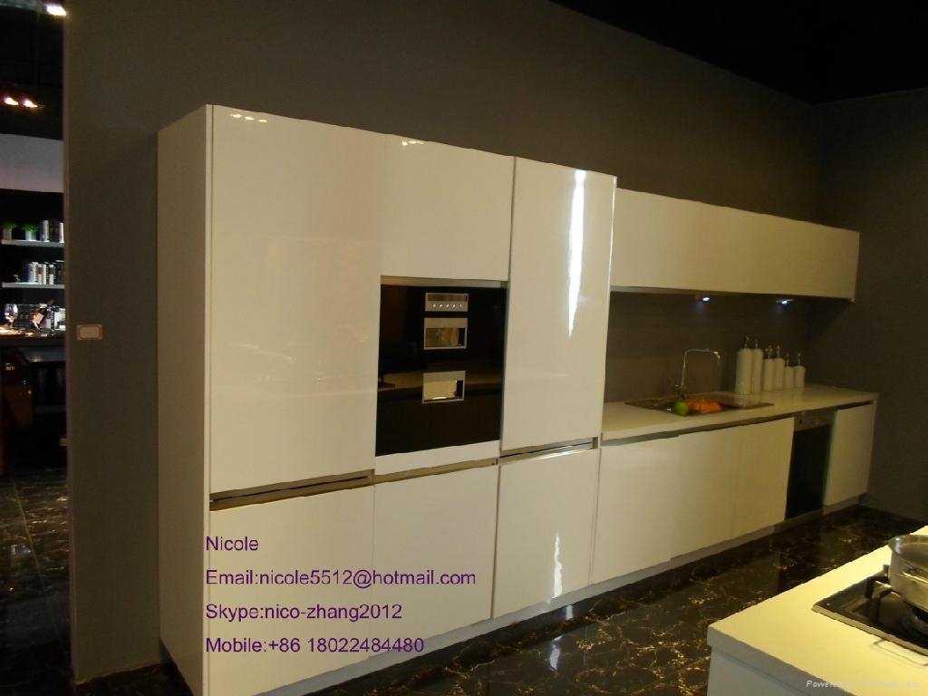 White Lacquer Kitchen Cabinets with High Quality  3
