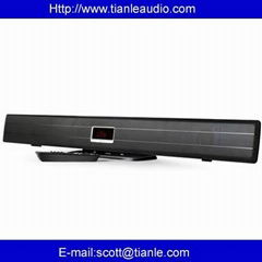 Ultra-slim TV soundstand speaker system 