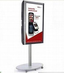 Single column LCD Stand with caster