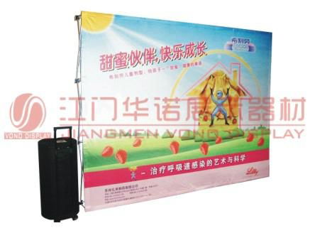 Aluminium alloy Pop Up Display with megnet Fabric Tape Square Shipping Case with