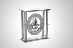 Modern metal desk clock