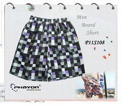 Flower Shivering Men's Sport Swimming Board Short