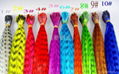 colorful hair extensions feather hair  4