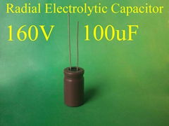 100uF 160V Capacitors Bi-polarized Aluminum Electrolytic