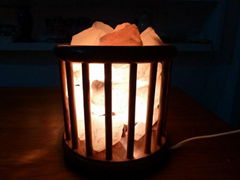 Wooden S lamp