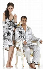 lovers summer silk sleepwear, night dress, pajamas