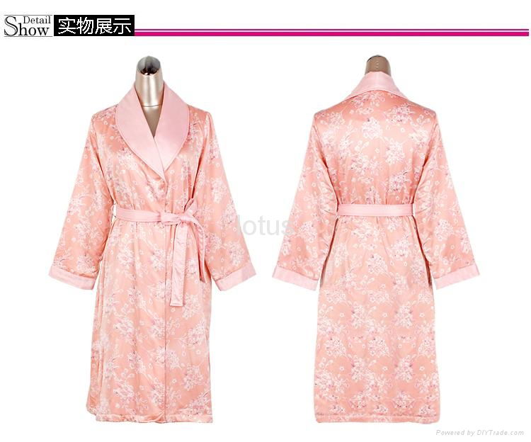 2012 new style winter nightgown female 100% cotton long-sleeve pajamas set 2