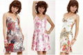 Silk sleepwear female spaghetti strap sleepwear sexy nightdress 2