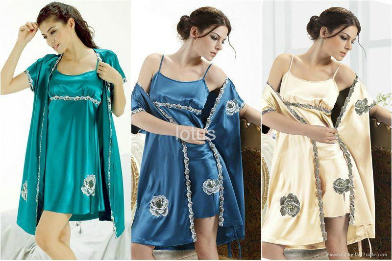 women 2piece twinset sleepwear plus size ladies evening gown