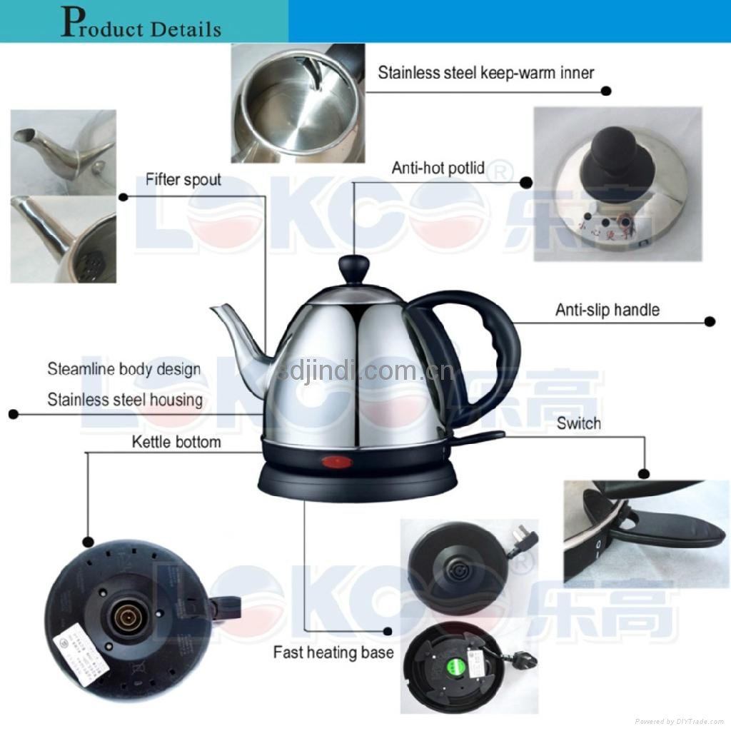 0.8L Mini Stainless Electric Water Kettle  2