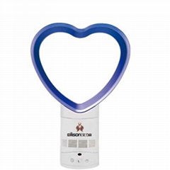 Heart shape ladeless fan