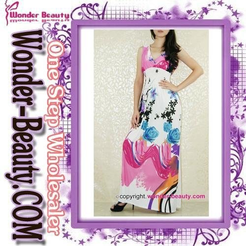 Decorative pattern bohemia long dress 4