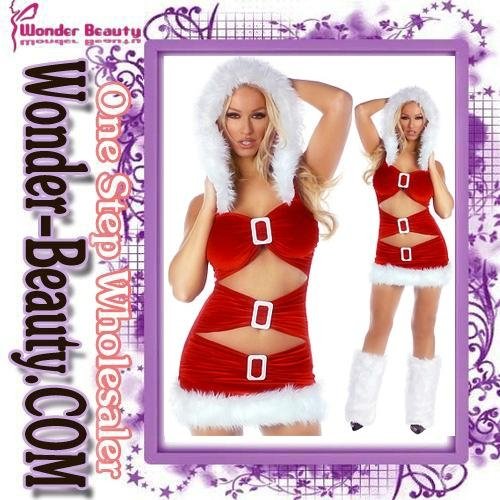 2012 Sexy christmas costume for lady 4