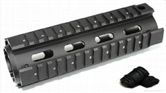 Tactical Picatinny Carbine Length AR15 Quad Rail System Mount 