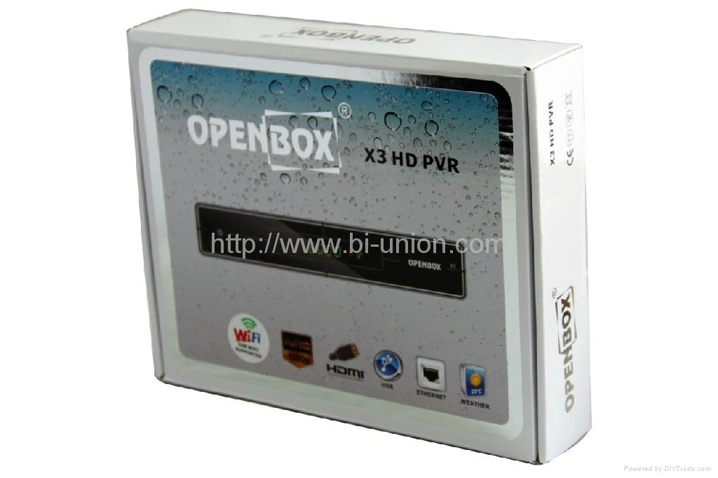 Full HD Openbox X3 with Wifi digital satellite tv receiver 2