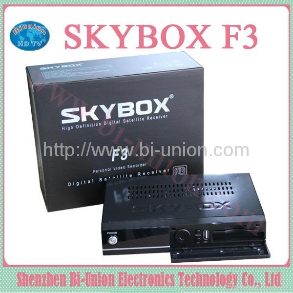2013 Newest Original digital satellite receiver cccam skybox f3 /sky box f3