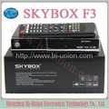 2013 Newest Original digital satellite receiver cccam skybox f3 /sky box f3 4