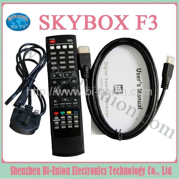 Newest HD Receiver Skybox F3 HD With USB WIFI FULL 1080P HD For UK 4