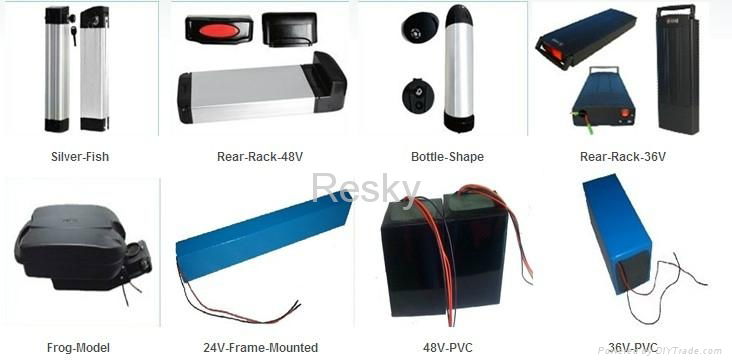 36V Power lithium battery pack for electric bicycle