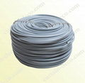 steel curtain net wire white PVC coated 2