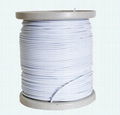 steel curtain net wire white PVC coated 3