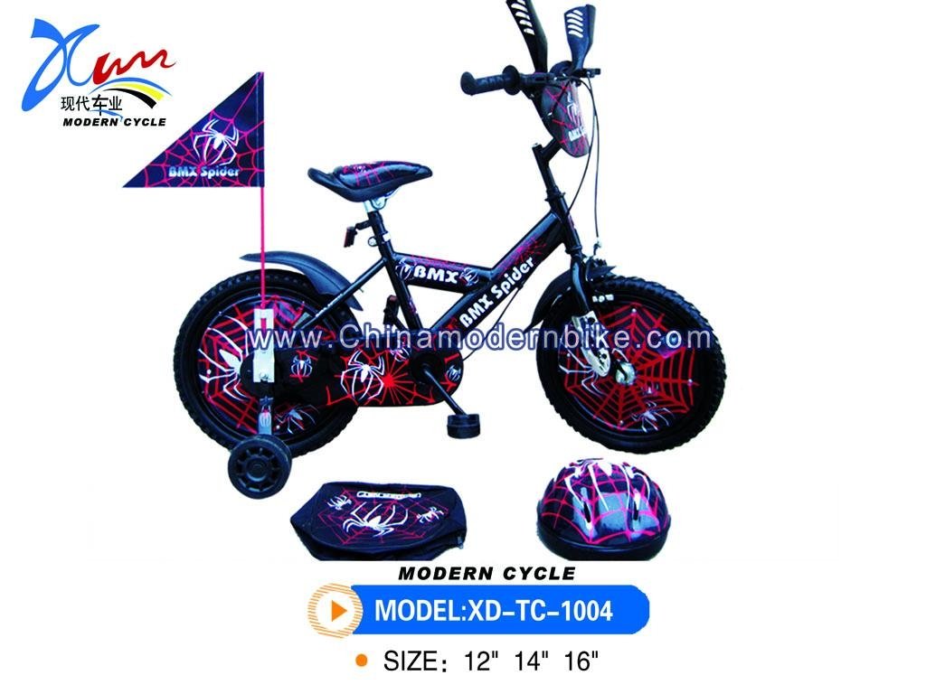 Spiderman kid bicycle with rim cover