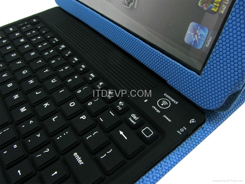 IK-108 iPad2/3 Basketball surface bluetooth keyboard case 3