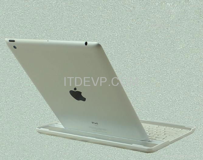 IK-104 iPad2/3 Aluminium bluetooth Keyboard case 4
